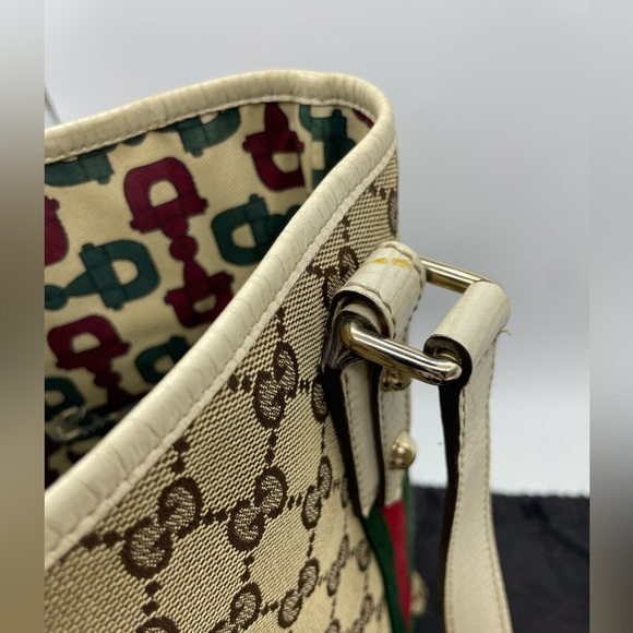 Gucci Sherryline Canvas Bucket Bag - Picture 6 of 12